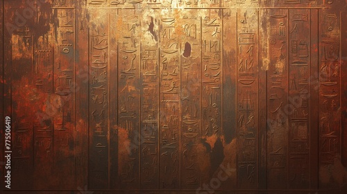 ヒエログリフのテクスチャー、エジプト文明17 photo