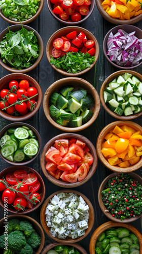 Colorful and Nutritious Salads – Perfect for Health Conscious Individuals © MNFTs