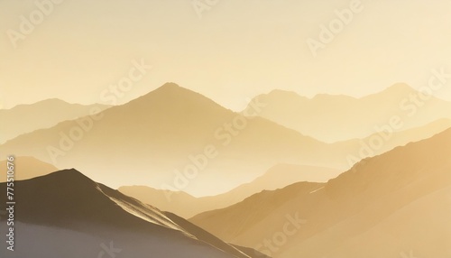 abstract winter landscape in the mountains minimalism style polygonal design smooth background simple flat graphics