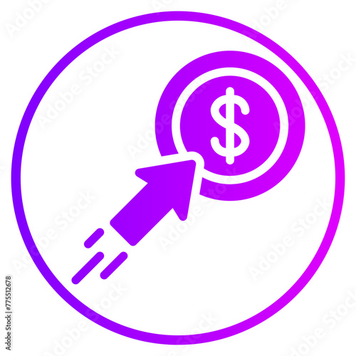 cost per click gradient icon