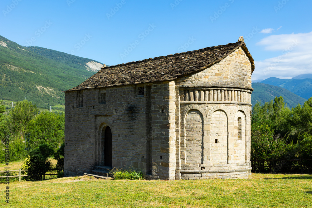 Сhurch of San Juan de Busa, route of romanesque churches of Serrablo, Huesca province, Aragon, Spain