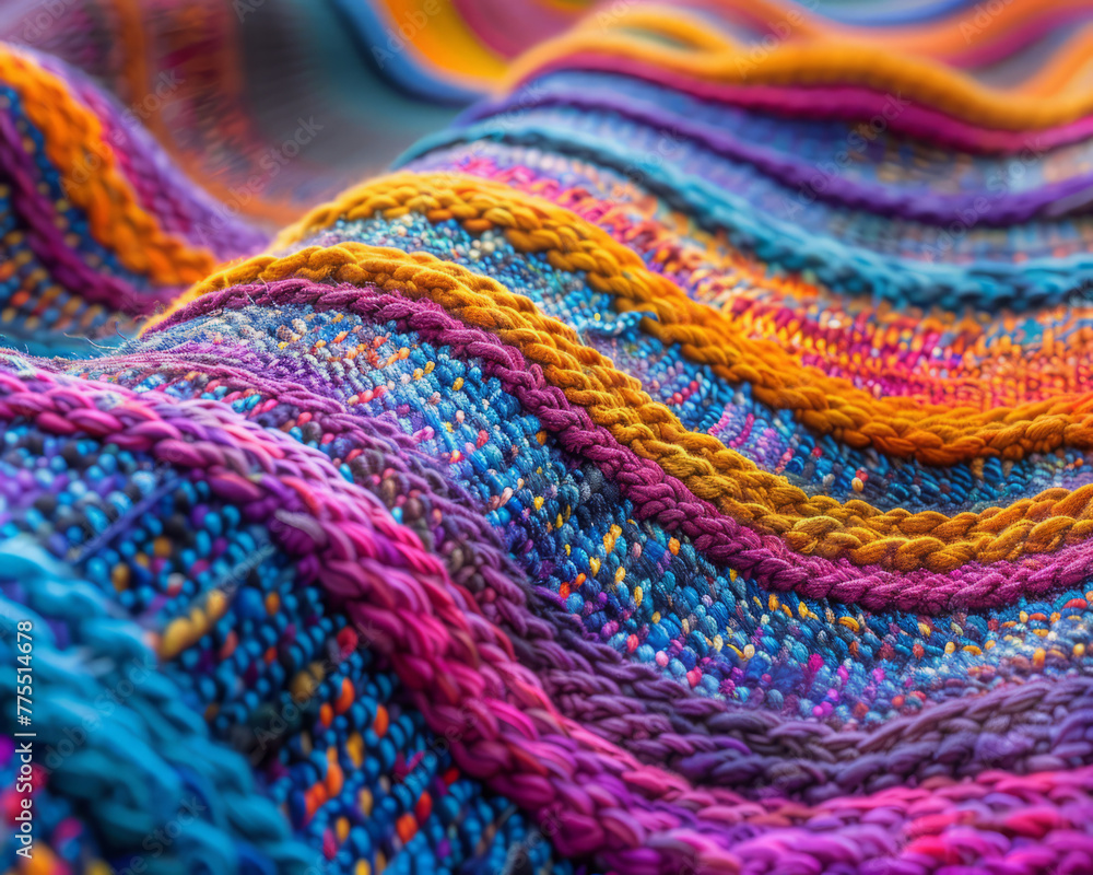 Close-up colorful woven fabric with intricate patterns. Close-up colorful woven fabric with intricate patterns.