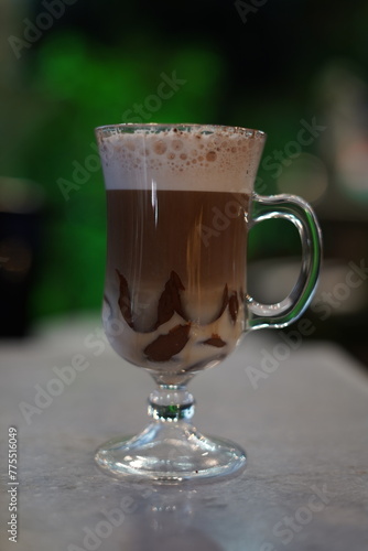 Chocolate Cappuccino Glass Cup