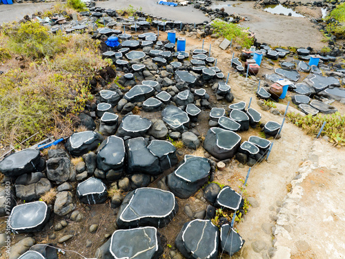 Thousand-year-old salt field light in Danzhou, Hainan, China