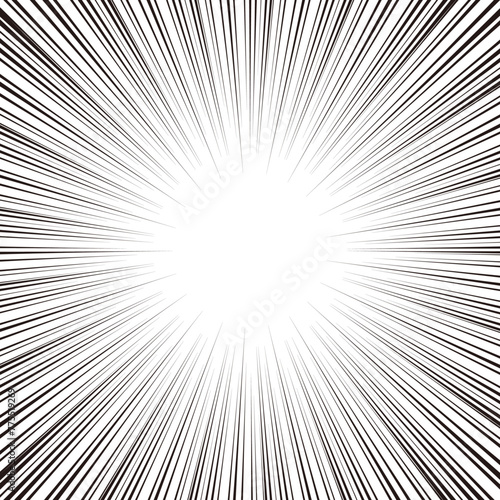 細かめの集中線【正方形】漫画 コミック 効果