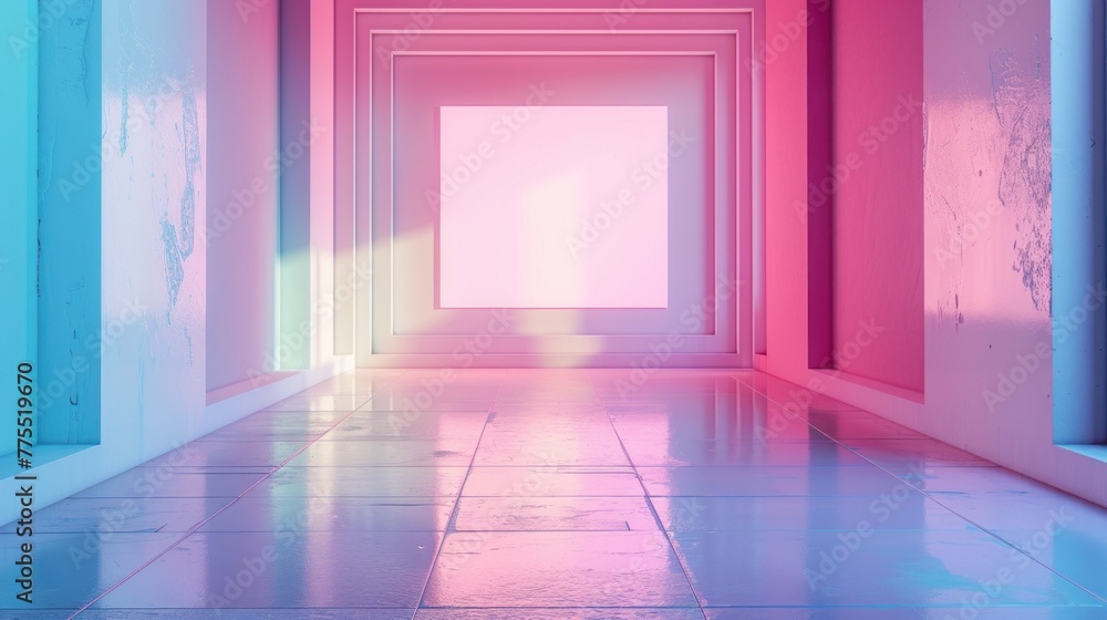 A minimalist Y2K-inspired backdrop with a pastel-toned blank billboard, waiting for your creative touch. A minimalist Y2K-inspired backdrop with a pastel-toned blank billboard, waiting for your creative touch.