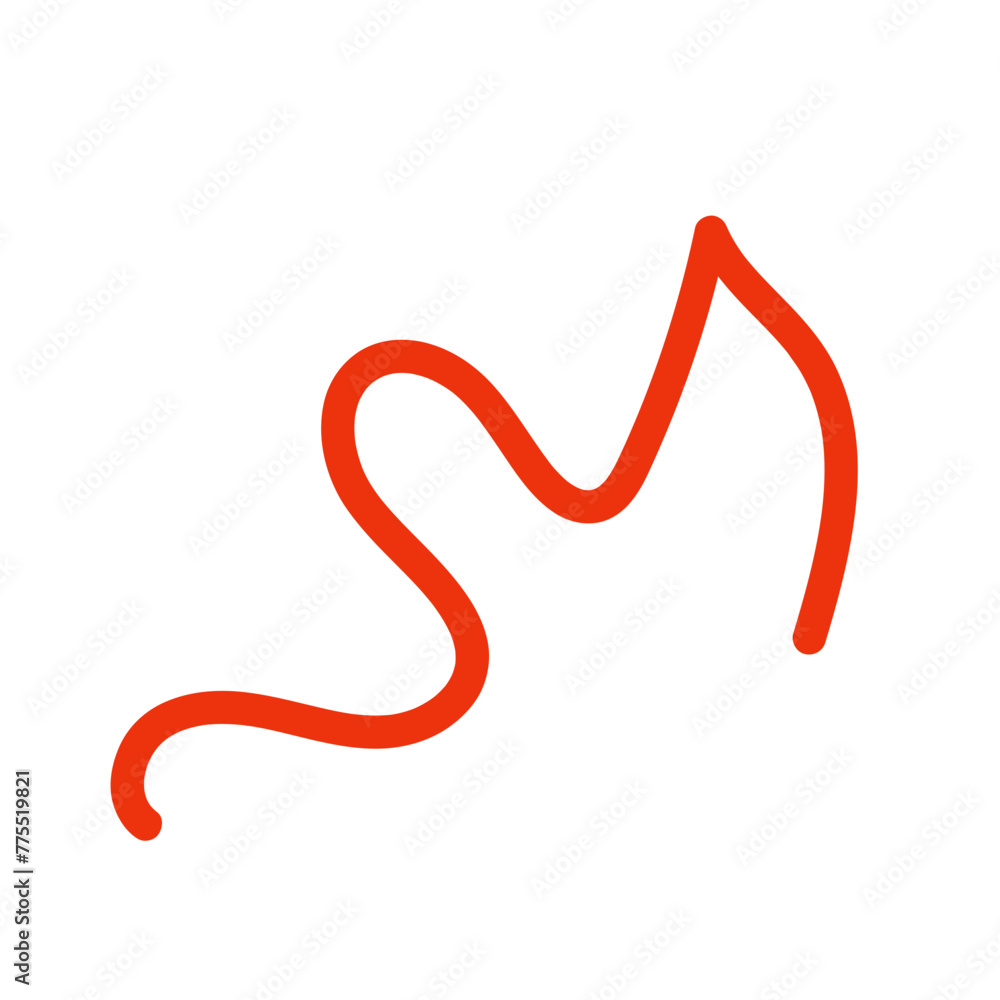 Orange abstract wavy lines vector Orange abstract wavy lines vector