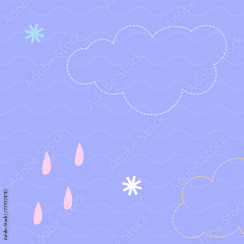 Flat desigen baby shower new born vector background template