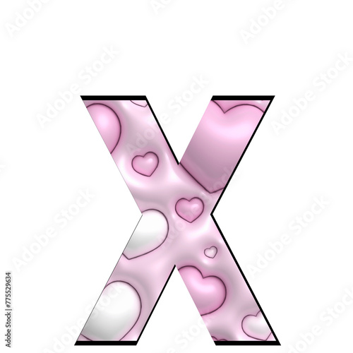 pink letter a