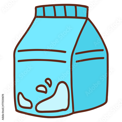 illustration of milk product
