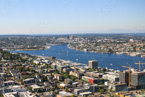 Seattle, Washington. Pacific Northwest, City, Sounds, Water, Mt Rainier