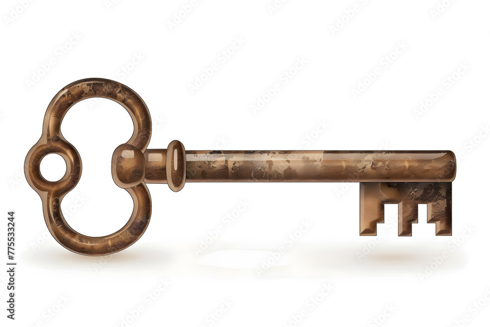 Retro style key icon Retro style key icon