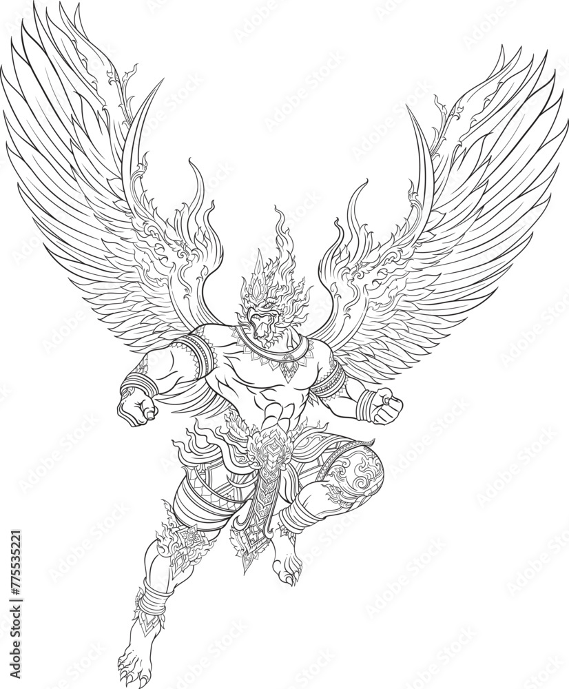 Obraz premium garuda of wing