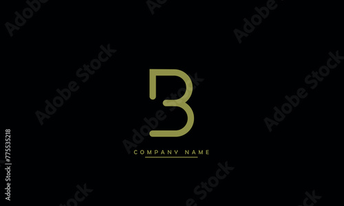 Photos B Abstract Letter Logo Monogram