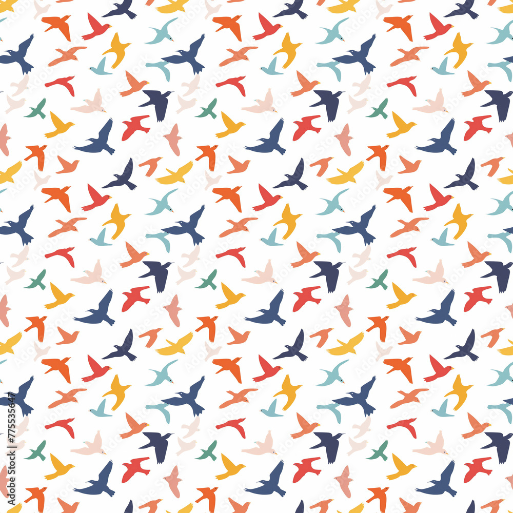 Flying bird patterns, bird background, birds, bird watching, bird watchers, gift for bird lovers