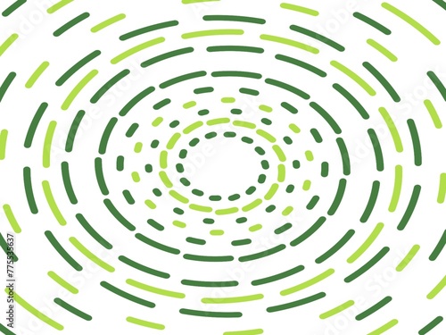 Green line pattern spin in circles.
