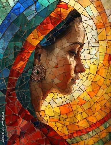 Sankranti (India), Metallic shades,Cubism,,Vintage and Retro,,