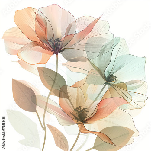 pastel flowers