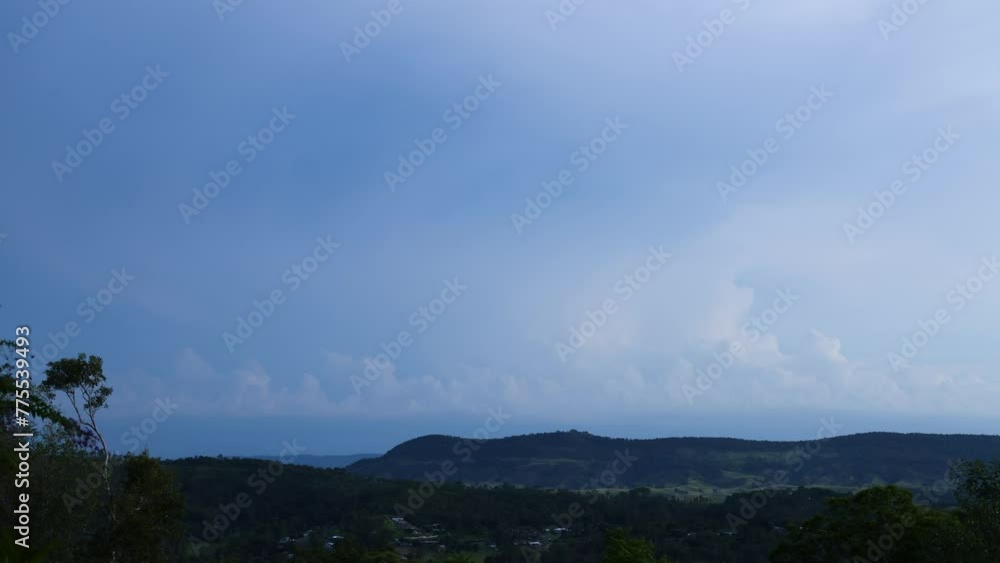 Time-Lapse of Clouds Over Landscape Time-Lapse of Clouds Over Landscape