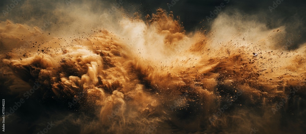© Emin - Dust cloud close-up on black background © Emin - Dust cloud close-up on black background