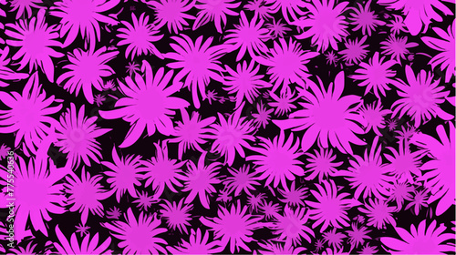 flat abstract flower background Seamlessly pattern, simple, minimalist