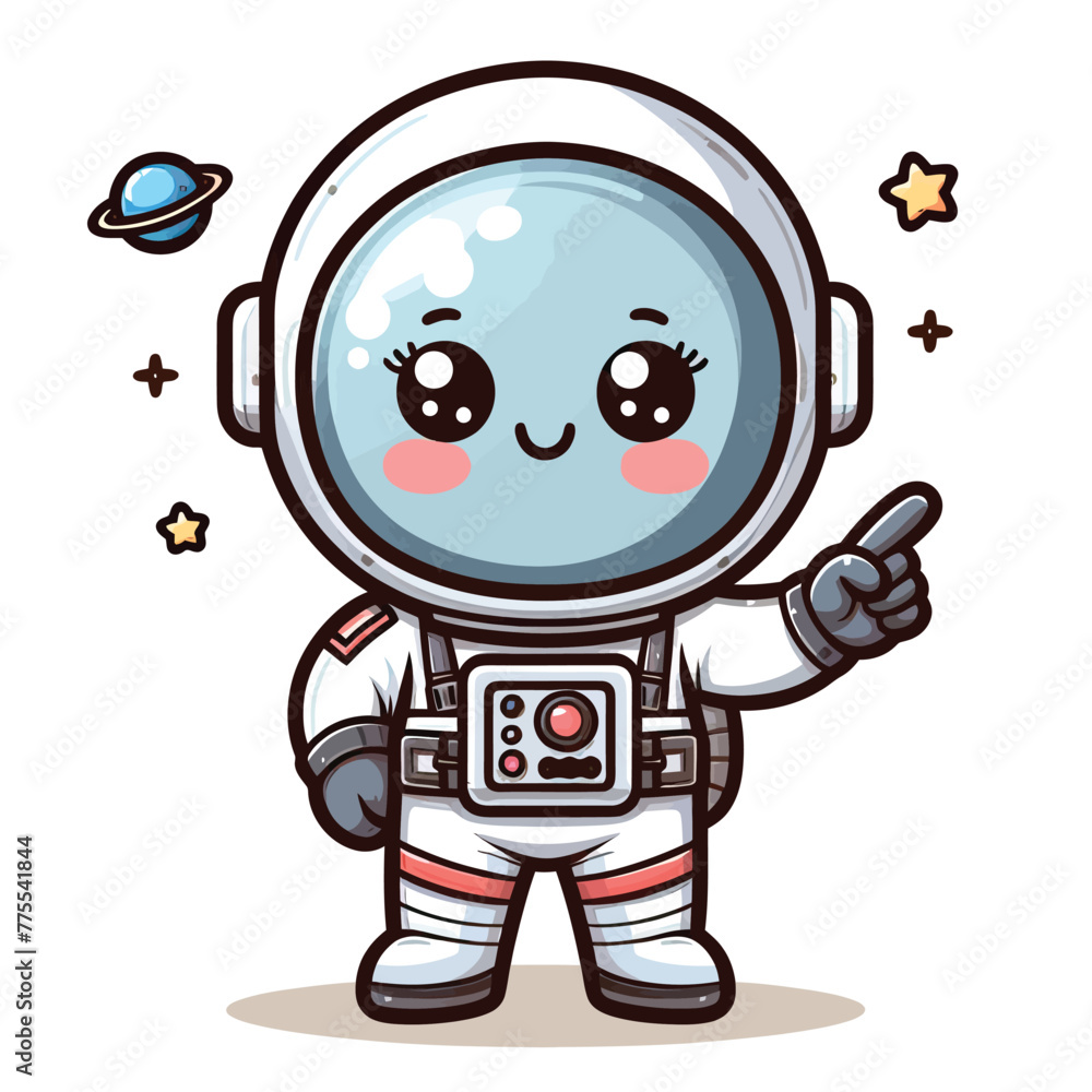 set of cartoon astronaut set of cartoon astronaut