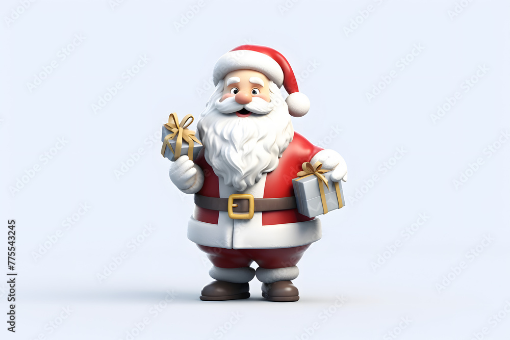 3D rendering of santa claus 3D rendering of santa claus