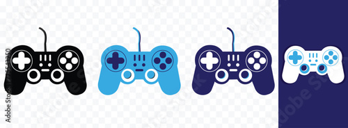 Console icon. Video game controller or gamepad flat icon for apps and websites Vector illustration.