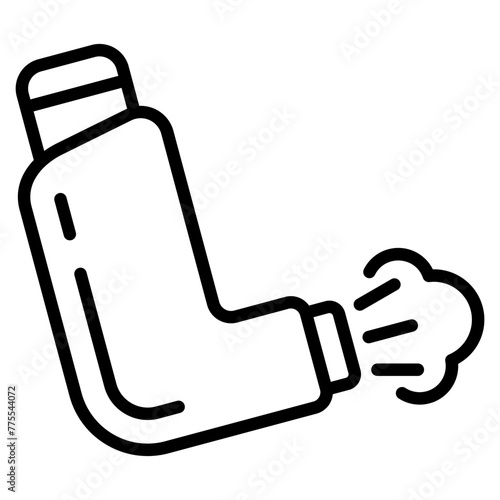 Inhaler Icon Element For Design
