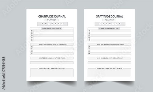 GRATITUDE JOURNAL TEMPLATE