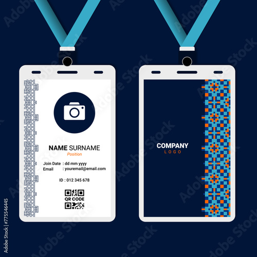 Abstract Islamic Geometric ID Card Design