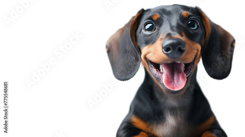 A cute and playful dog or pet is happily playing, isolated against a transparent background.     © RAFI
