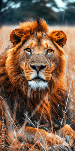 Majestic African Lion Safari Travel Wildlife Jungle Golden Mane  savannah