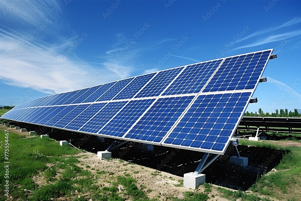 Specialized Engineer Ensuring Efficient of Solar Energy Systems in a Scenic Rural Landscape