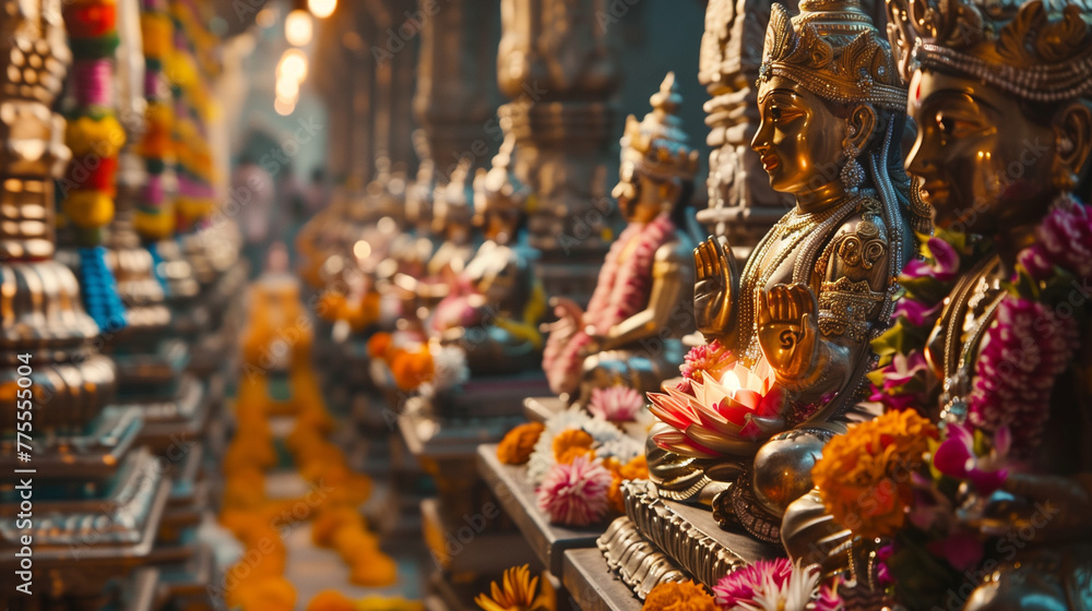 Hinduism, hindu in the temple