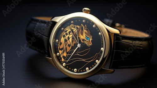 Elegant wristwatch fashion accessory accurate time luxury modern design  photo