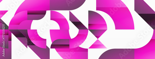 Geometric minimalism with triangles and circles. Blend of basic shapes creating serene, visually pleasing compositions. Wallpaper, banner, background, landing page, wall art, invitation, prints