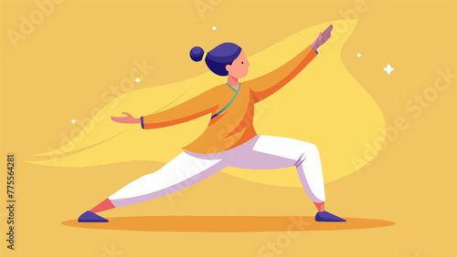 A person performing a graceful tai chi movement symbolizing the connection between the body and mind in achieving an optimal state of being