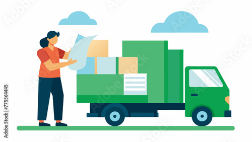 An employee diligently sorts through a stack of paper removing any nonrecyclable materials and demonstrating the companys efforts to reduce