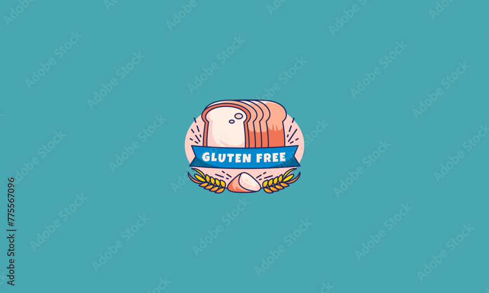 gluten free label vector flat design gluten free label vector flat design