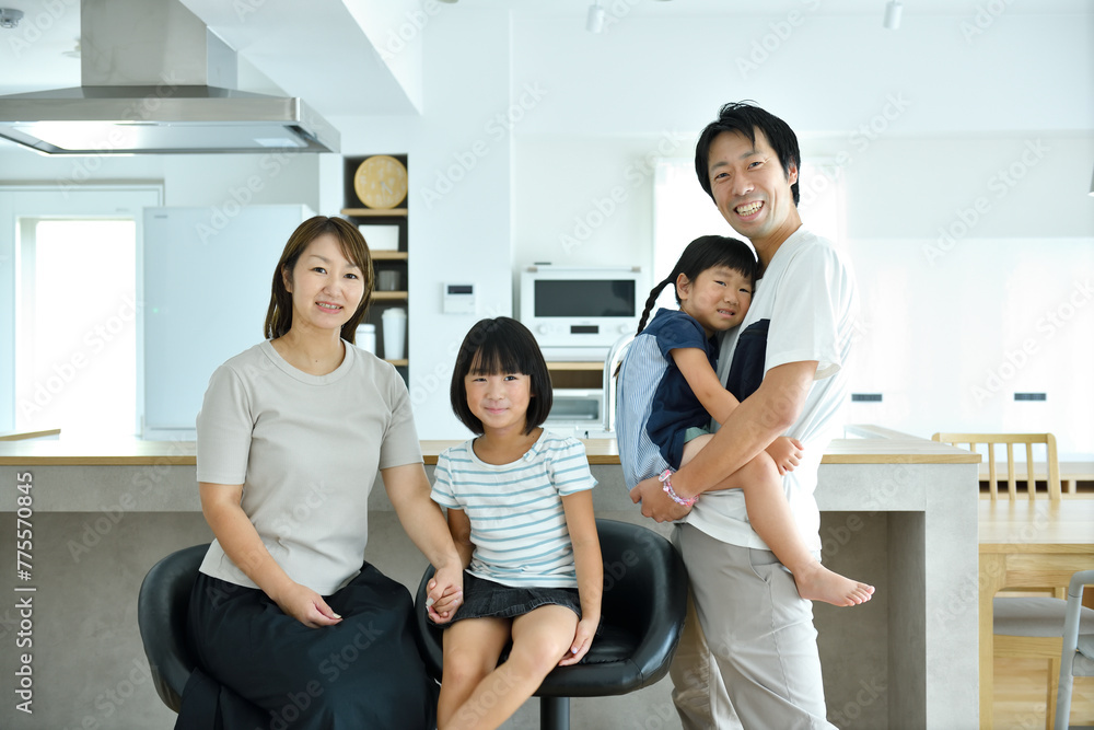 日本人家族のポートレート 日本人家族のポートレート
