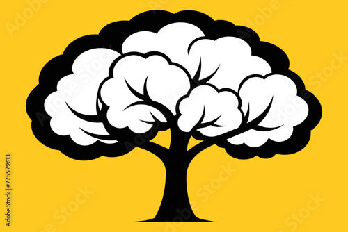 Cottonwood tree vector design photo