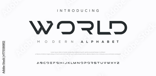 World modern creative minimal alphabet small letter logo design