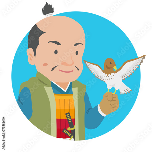 鷹狩を楽しむ戦国武将