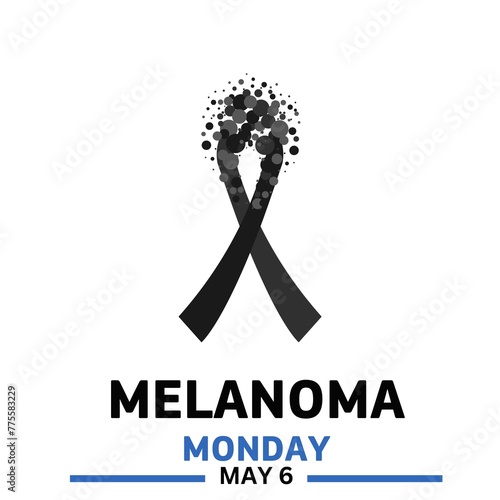 Melanoma Monday, suitable for social media post, card greeting, banner, template design, print, suitable for event, website, vector illustration, May 8 photo