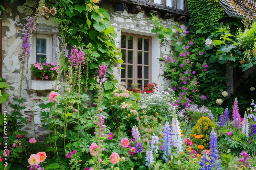 House With a Colorful Garden