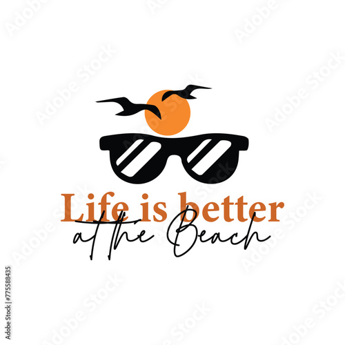 summer beach vacation tshirt design