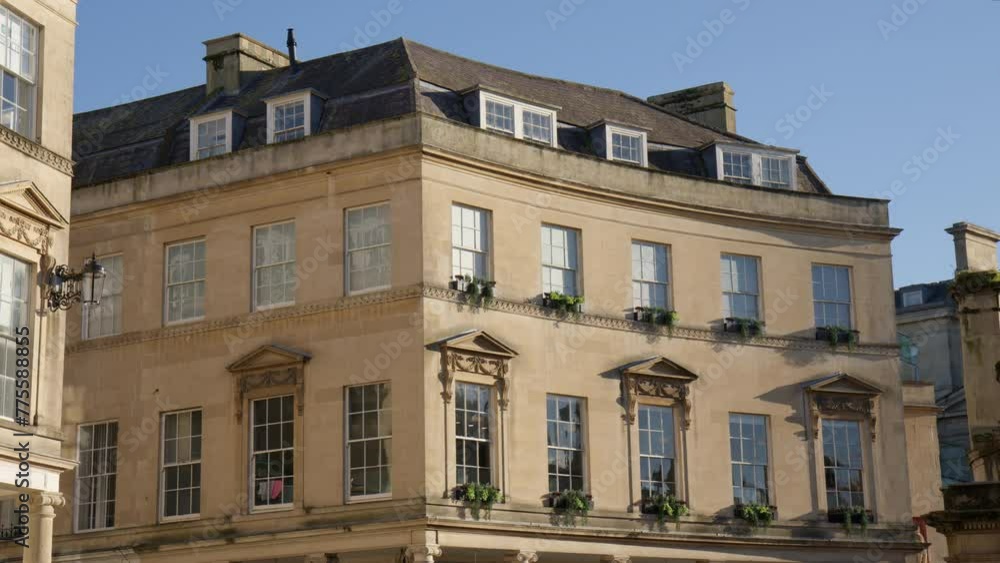 Self-catering Accommodation On Beau Street In Bath, Somerset, England. closeup shot Self-catering Accommodation On Beau Street In Bath, Somerset, England. closeup shot