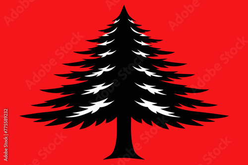 Loblolly pine tree vector design