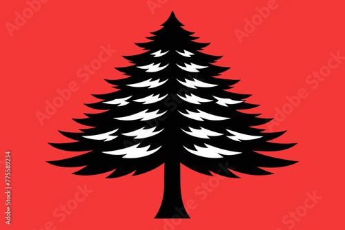 Loblolly pine tree vector design